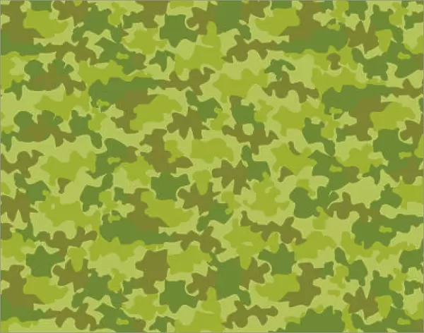 Digital illustration of woodland camouflage pattern