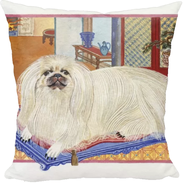 Illustration of Sleepy Dog, representing Chinese Year Of The Dog