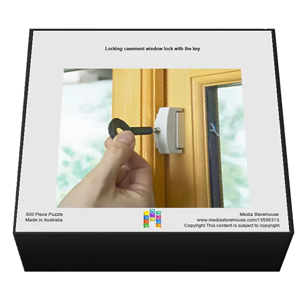 Locking casement window lock with the key