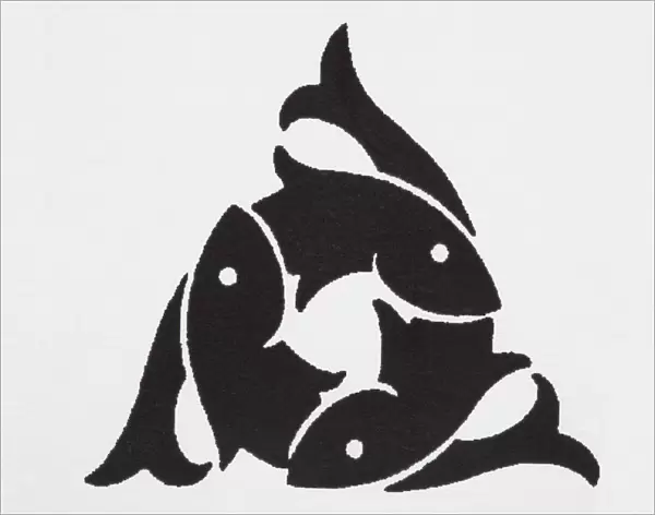 Circle of three interlaced fish shapes