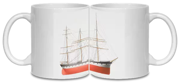 The 1886 square-rigger ship Balclutha, side view