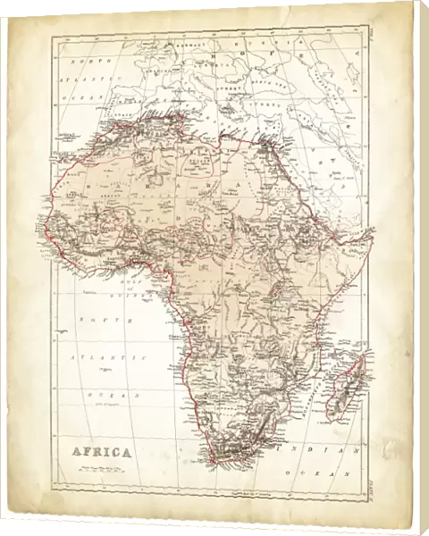 Africa map 1878