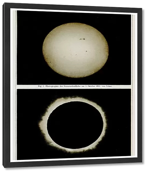 Sun surface lithograph 1895