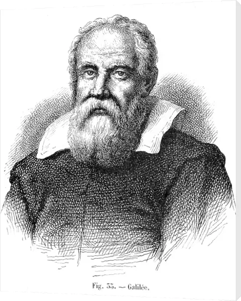 Galileo Galilei engraving 1881