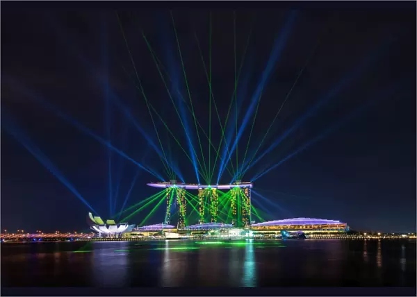Laser show in Singapore