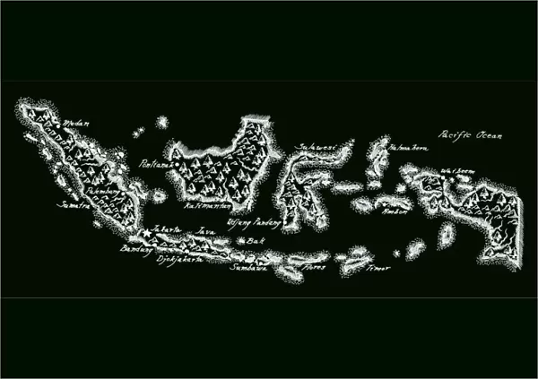 Antique Indonesia Map