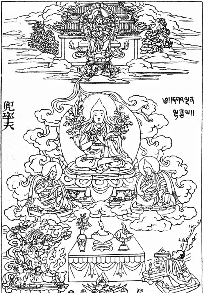 Buddha. illustration of a Buddha statue meditating