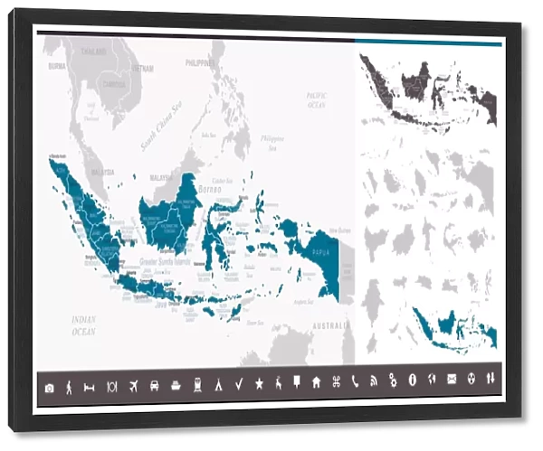 Indonesia - Infographic map - illustration