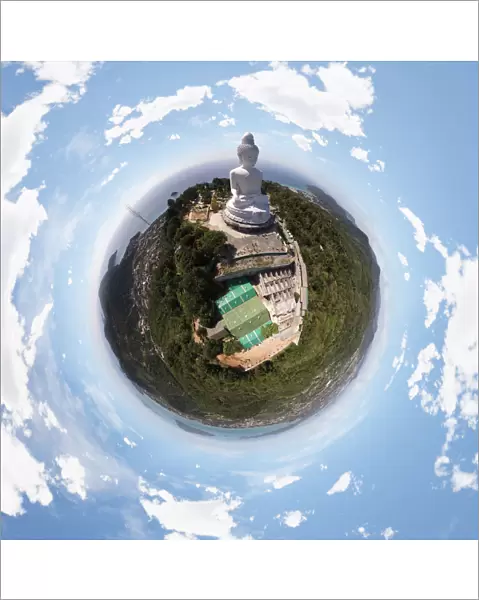 360A View above the Big Buddha Phuket in Thailand