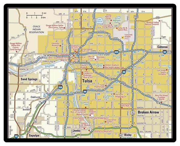 Tulsa area map