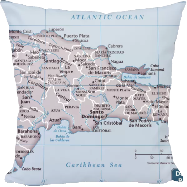 Dominican Republic country map