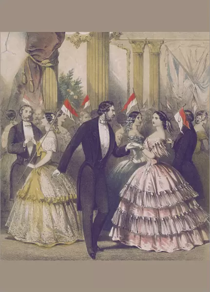 Grand Polish Ball, Guildhall in London, circa 1848