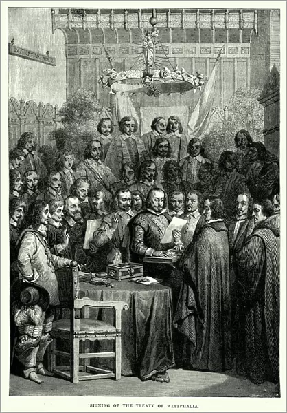 Signing the Treaty of Westphalia