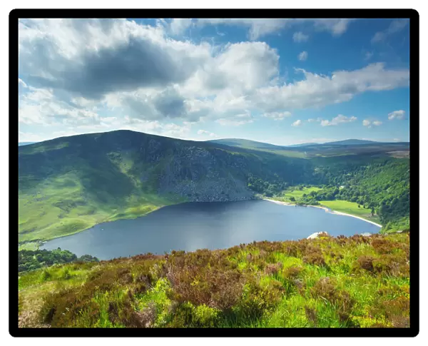 Lough Tay (Guinnes lake) in County Wicklow, Republic of Ireland