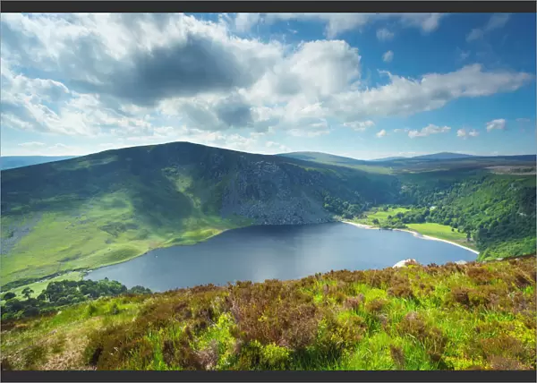 Lough Tay (Guinnes lake) in County Wicklow, Republic of Ireland