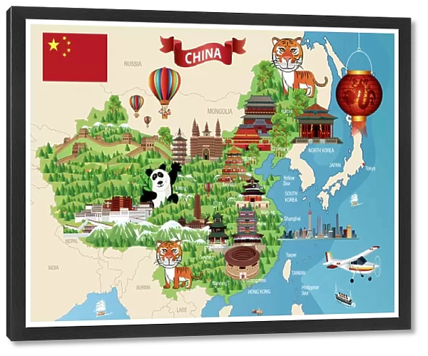 China Cartoon Map