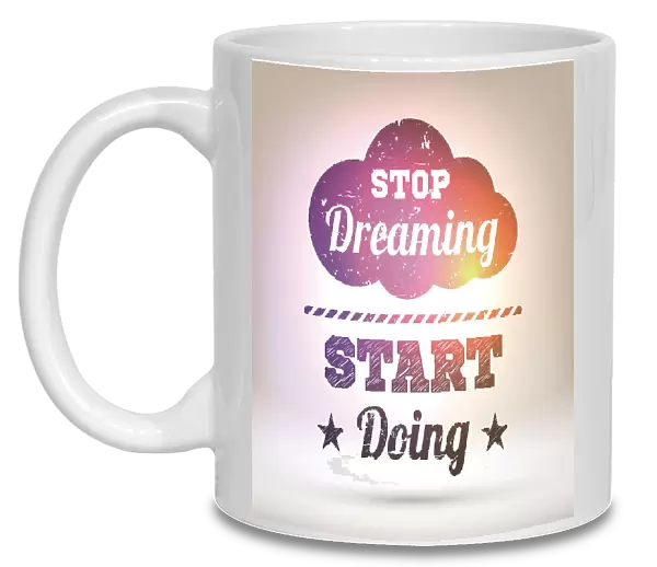 Stop dreaming start doing - Shining Background