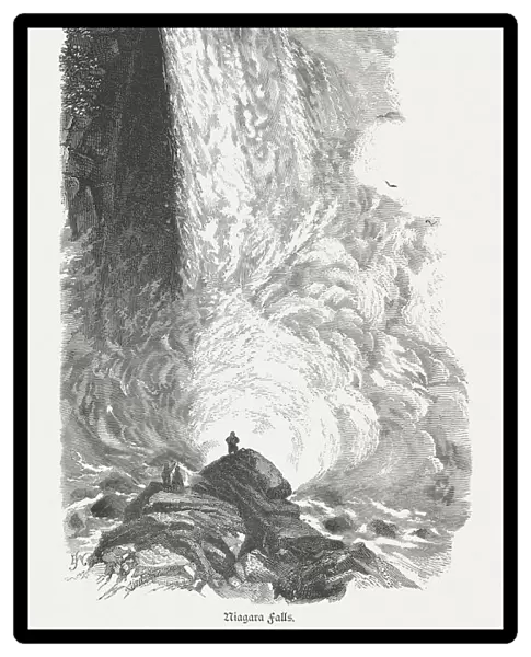 Niagara Falls, American side, New York, USA, published in 1880