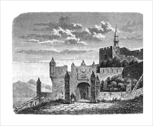 Venetian castle Gate to Coron