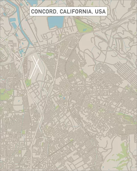 Concord California US City Street Map