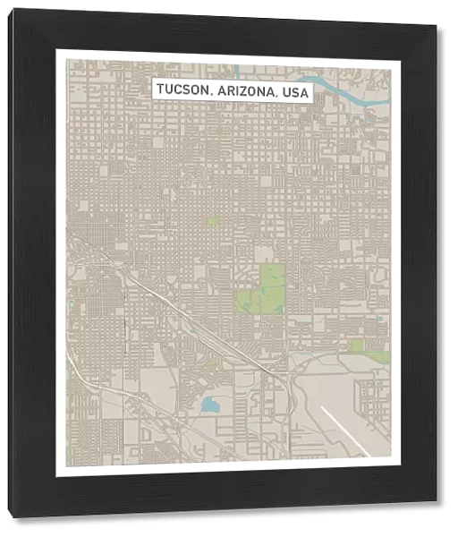 Tucson Arizona US City Street Map