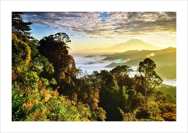Mount Kinabalu view from Kota Kinabalu