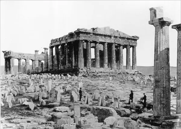Parthenon. circa 1910: The Parthenon at Athens. (Photo by Henry Guttmann / Getty Images)