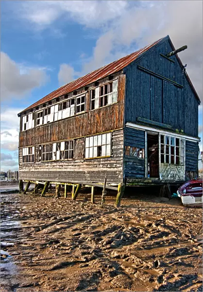 Abandoned timber built Granary building