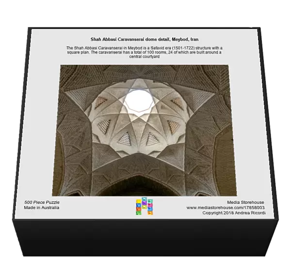 Shah Abbasi Caravanserai dome detail, Meybod, Iran
