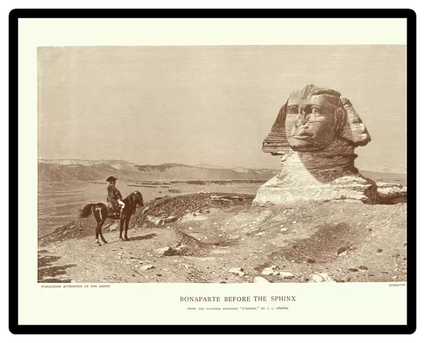 Napoleon Bonaparte before the Sphinx