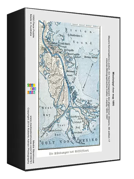 Mississippi river map 1895