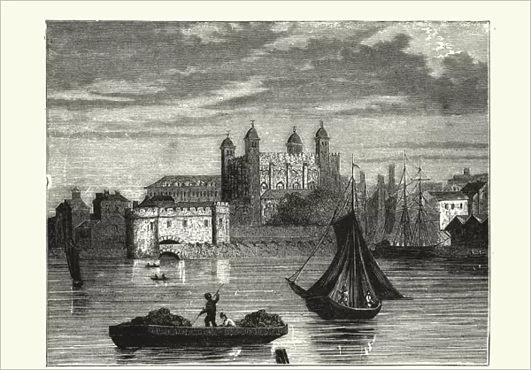 The Tower of London from the Thames 19th Century