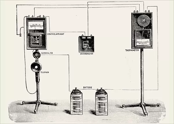 Schematic of a telephone station