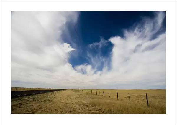 dry, fence, grass, grassland eco system, horizon over land, horizontal, landscape