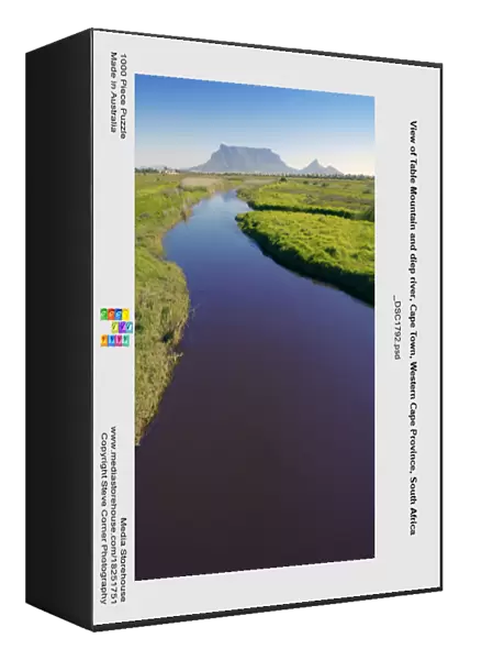 View of Table Mountain and diep river, Cape Town, Western Cape Province, South Africa