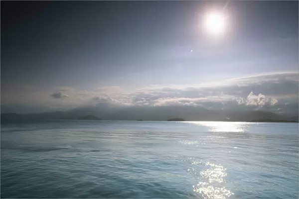 Scenic Portrait of the Sun Over the Atlantic Ocean