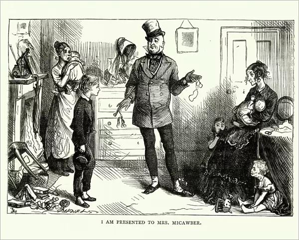 David Copperfield, Charles Dickens, I am presented to Mrs. Micawber