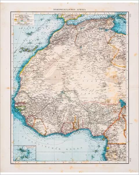Map of North Africa 1896
