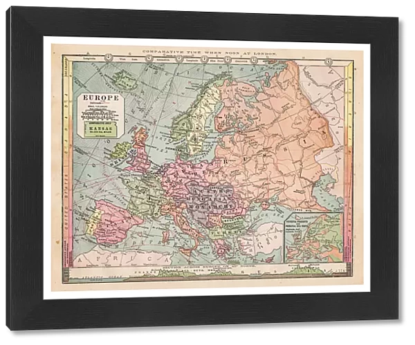 Map of Europe 18811889