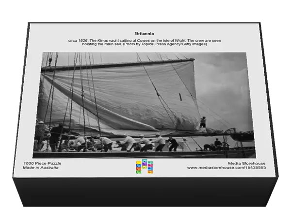 Britannia. circa 1926: The Kings yacht sailing at Cowes on the Isle of Wight