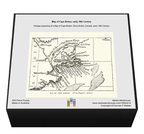Map of Cape Breton, early 18th Century