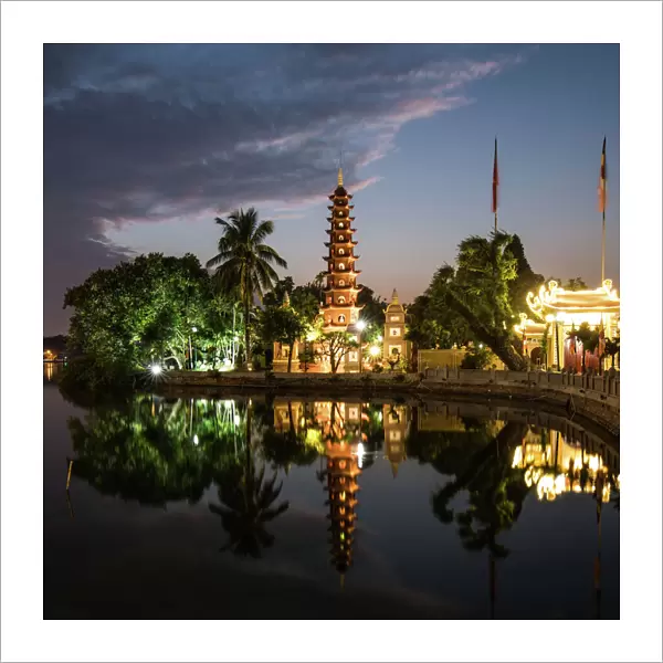 Tran Quoc Pagoda Landscape, Square, Hanoi, Vietnam