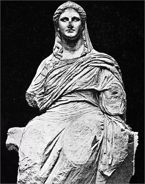 Classical greek - statue of Demeter, goddess of fertility of the soil