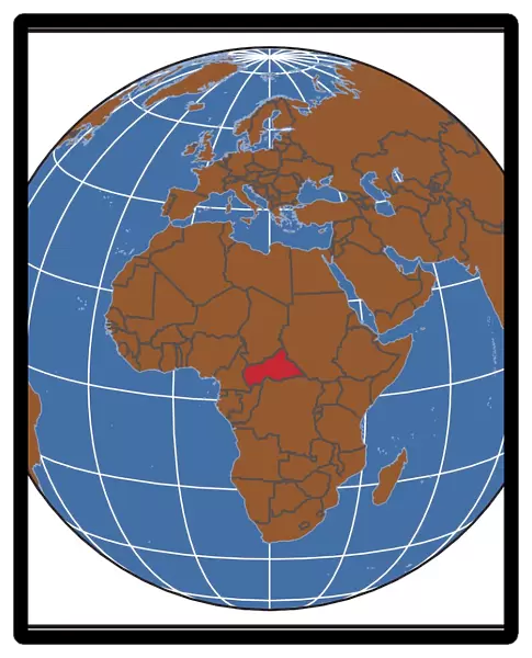 Central African Republic locator map