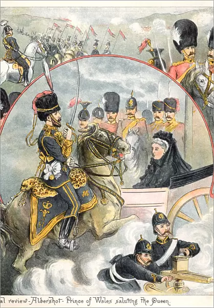 Military review at Aldershot with Queen Victoria