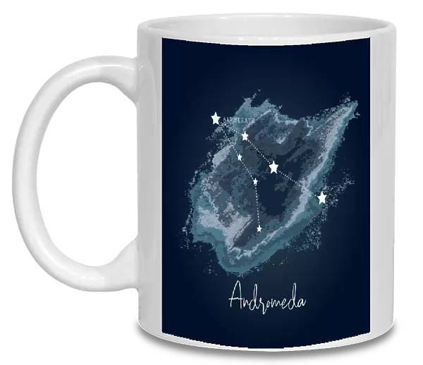 Modern Night Sky Constellation - Andromeda