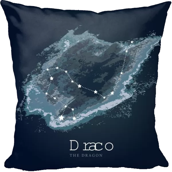 Modern Night Sky Constellation - Draco