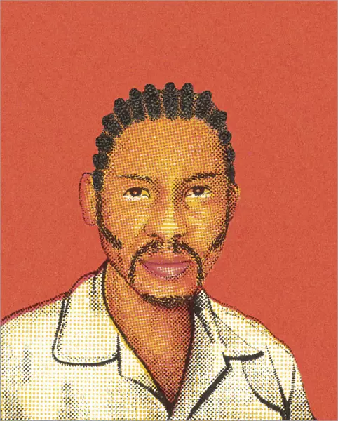 Man with cornrows