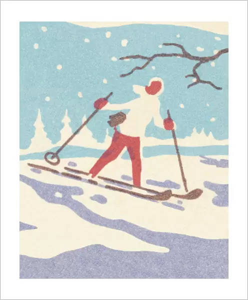 Snow skier