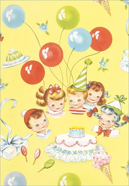 Childrens birthday party pattern
